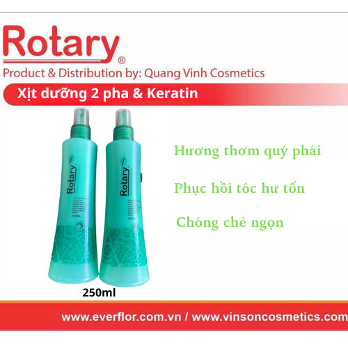 Xịt dưỡng tóc 2 pha Rotary 250ml