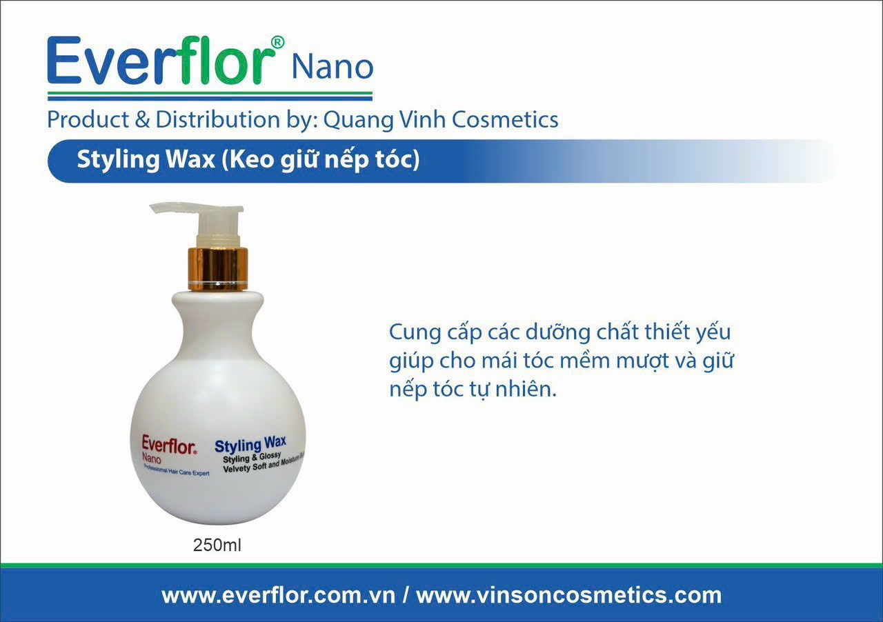 Wax giữ nếp tóc Everflor Nano 250ml